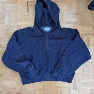 Tna cozy fleece crop zip up